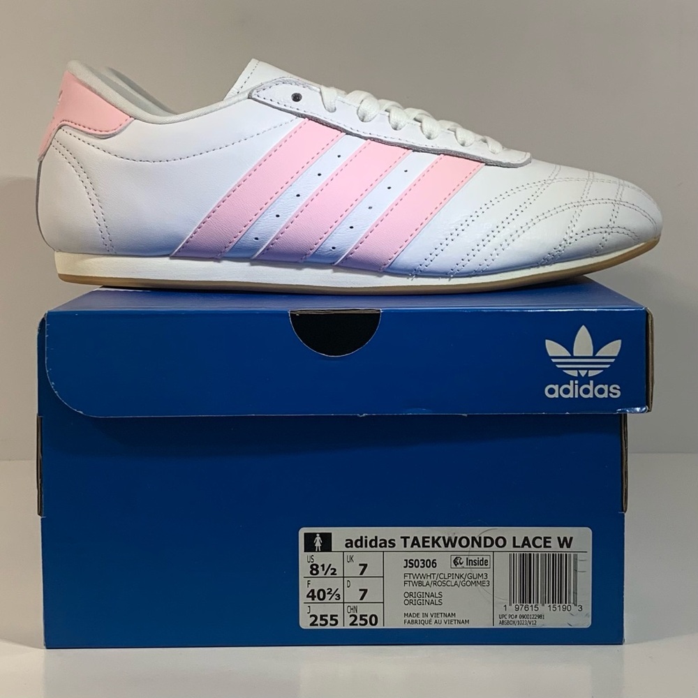 [BRAND NEW] ADIDAS TAEKWONDO WHITE CLEAR PINK GUM WOMENS SIZE 8.5 SNEAKERS